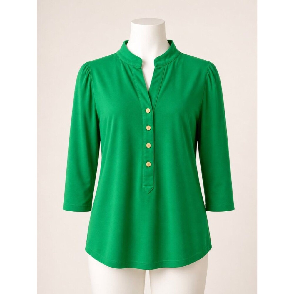 Premise Collared Blouse Green Size Large